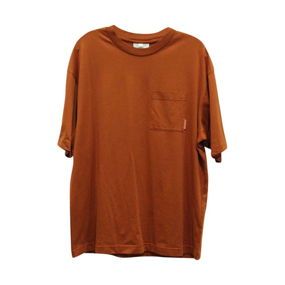 Acne Studios Crewneck Pocket Tee in Brown Cotton